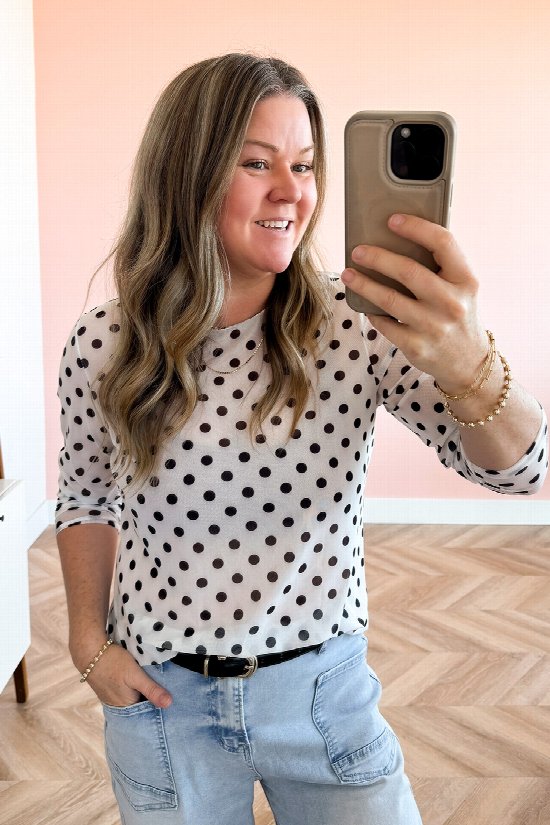 Dream in Dots Mesh Top 2